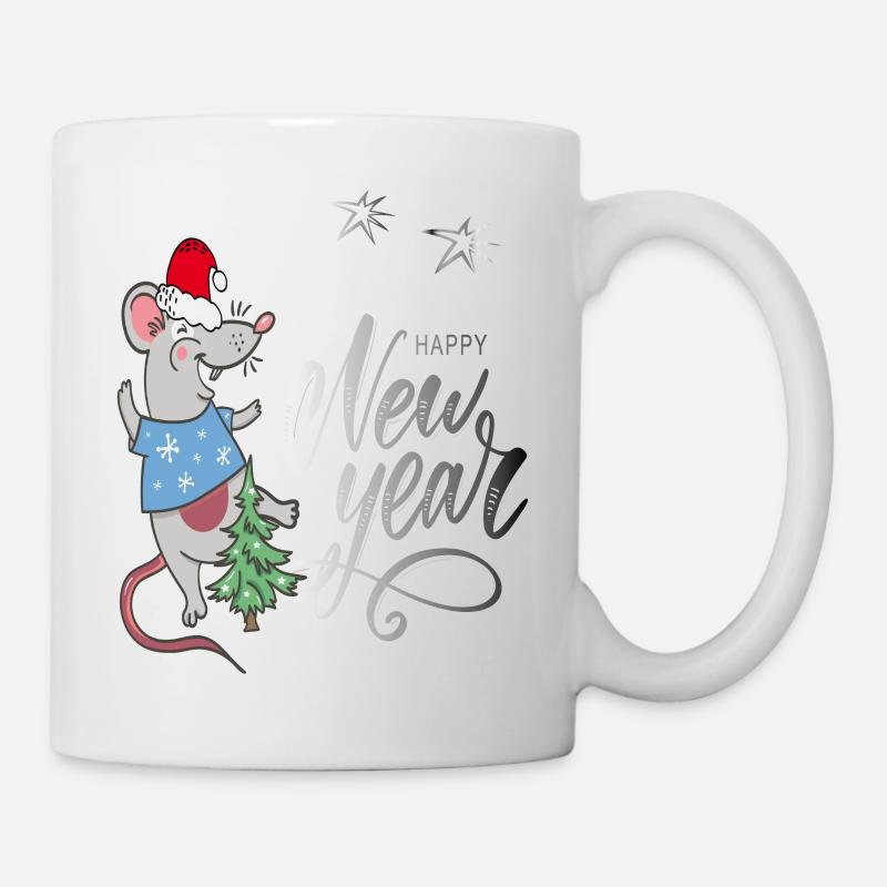 happy new year - Tasse - Weiß
