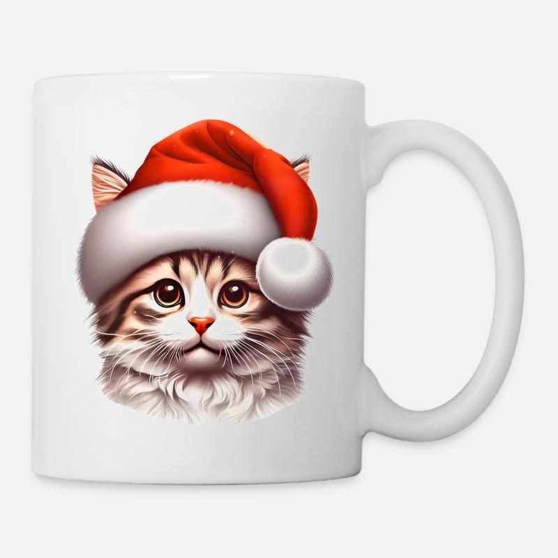 Kitten The Santa Claus - Mug - white