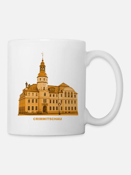 Crimmitschau Town Hall Pleiße Zwickau Saxony - Mug - white
