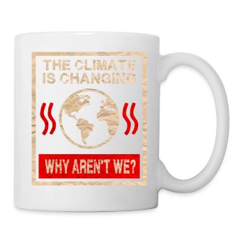 Changement climatique - Mug blanc - blanc - Droite