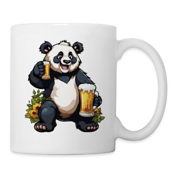 Panda / Animal / Zoo / Bamboo / Wild / Childlike - Mug - white - Right