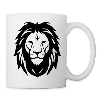 Felin Dschungel Löwenkopf - Tasse - Weiß - Rechts