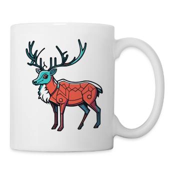 Reindeer Christmas Illustration - Mug - white - Right