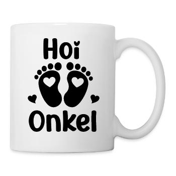 Hoi Onkel hallo Onkel du wirst Onkel Schweiz - Tasse - Weiß - Rechts
