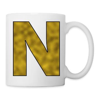 Letter N Gold - Mug - white - Right