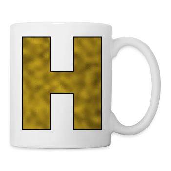 Letter H Gold - Mug - white - Right