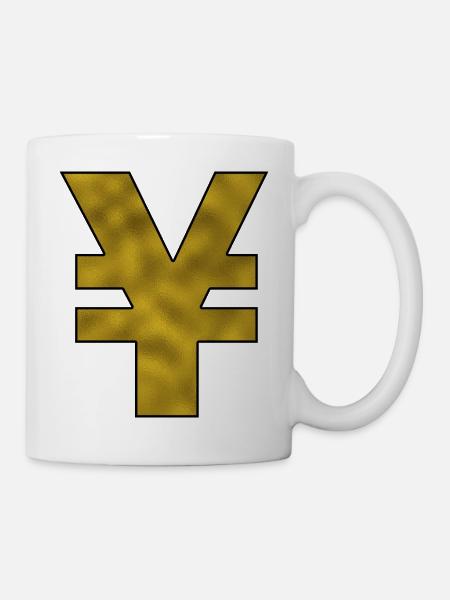Yen Sign Gold - Mug - white