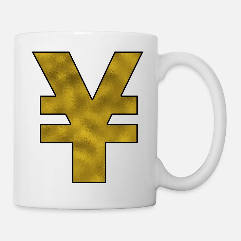 Yen Sign Gold - Mug - white