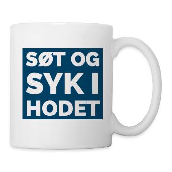 Sweet and sick in the head - Mug - white - Right