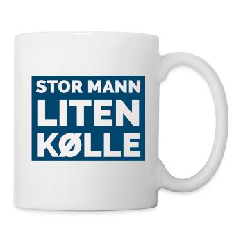 großer Mann, kleiner Verein - Tasse - Weiß - Rechts