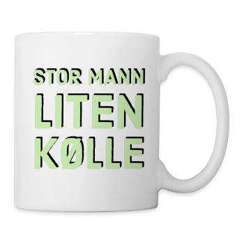 großer Mann, kleiner Verein - Tasse - Weiß - Rechts