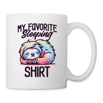 Lazy Sleep Humor Gift Pajamas Lazy - Mug - white - Right