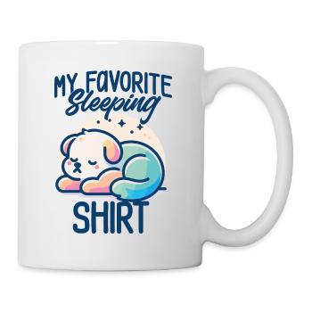 Dog Sleep Humor Gift Pajamas Lazy - Mug - white - Right