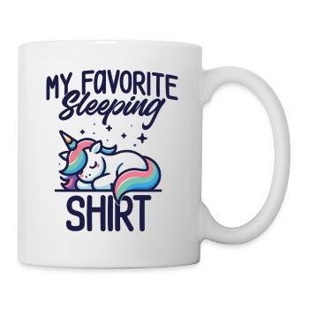 Unicorn Sleep Humor Gift Pajamas Lazy - Mug - white - Right