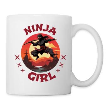 Charming Ninja Fighter I Ninja Girl I Ninja - Mug - white - Right