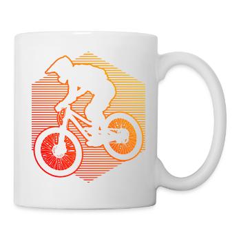 Cyclistes VTT Femme VTT - Mug blanc - blanc - Droite
