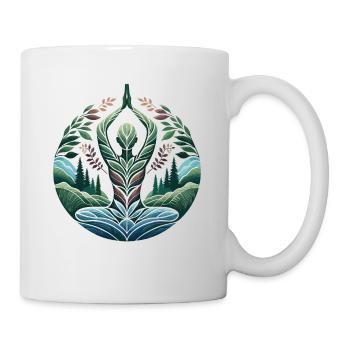 Idée Cadeau Yoga Méditation Nature Cool - Mug blanc - blanc - Droite