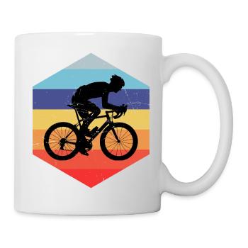 Cyclisme sur route Hommes Vélo de route Vélo de route Femme - Mug blanc - blanc - Droite