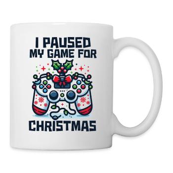 Spiel in der Pause für Weihnachtsgeschenk Humor Geek - Tasse - Weiß - Rechts
