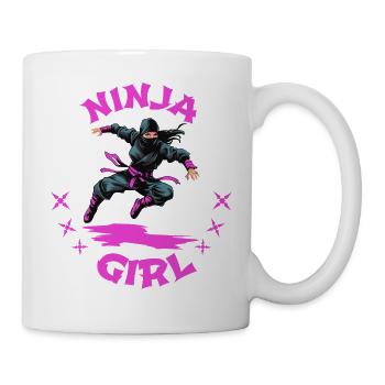 Charming Ninja Fighter I Ninja Girl I Ninja - Mug - white - Right