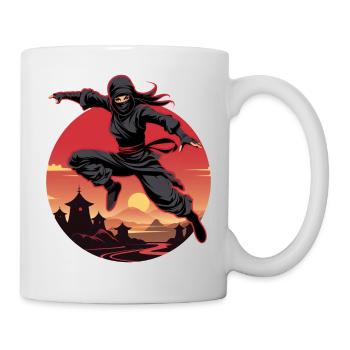 Charming Ninja Fighter I Ninja Girl I Ninja - Mug - white - Right