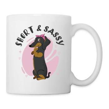 Short and Sassy Dachshund - Mug - white - Right
