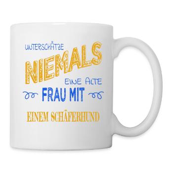 enkelkind beste oma bachhund bluthund - Tasse - Weiß - Rechts