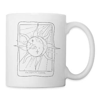 Tarot Sun and Moon by Isa.unprofessional - Mug - white - Right