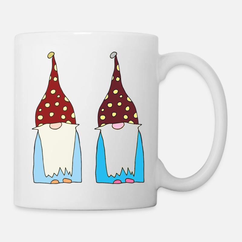 wichtel zwerge - Tasse - Weiß