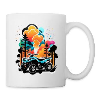 quad et tout terrain - Mug blanc - blanc - Droite