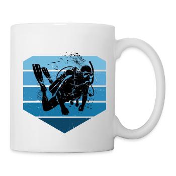 Diver Scuba Taucher Taucher Diving Scuba Diver - Mug blanc - blanc - Droite