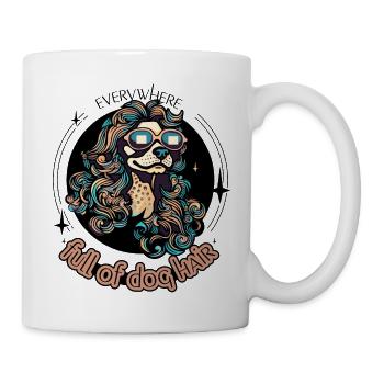 plein de poils de chien - Mug blanc - blanc - Droite
