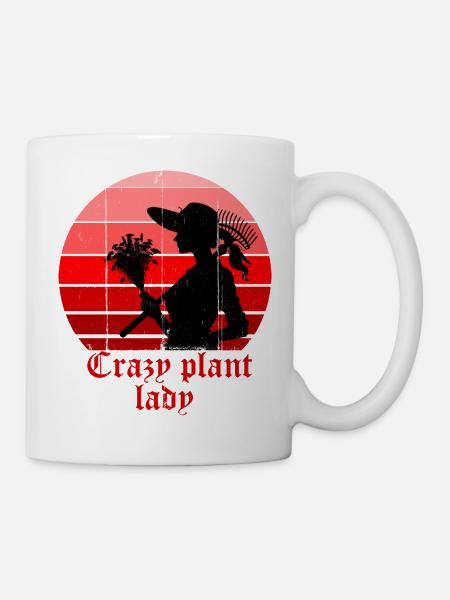 Crazy plant lady, passionate gardener - Mug - white
