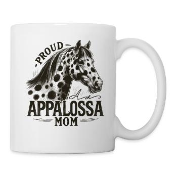 Stolze Appaloosa-Mama - Pferdeliebhaber - Tasse - Weiß - Rechts