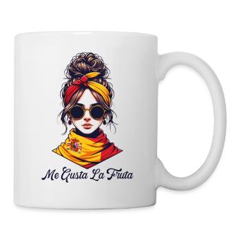 Ich mag das Frucht-Meme Spanien-Flagge ayarez - Tasse - Weiß - Rechts