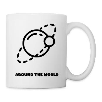 Around the world black - Mug blanc - blanc - Droite