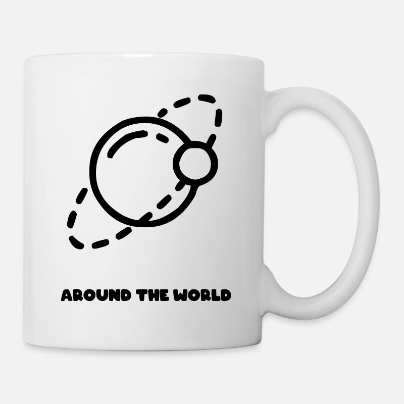 Around the world black - Mug - white