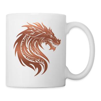 Fantasy Dragon Anime Dragon Head Mythical reptile - Mug - white - Right