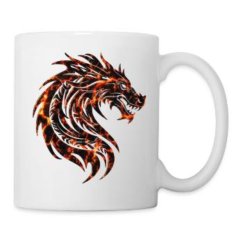 Fantasy Dragon Anime Dragon Head Reptile mythique - Mug blanc - blanc - Droite