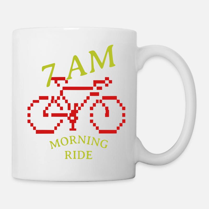 7 AM Morning Ride - Tasse - Weiß