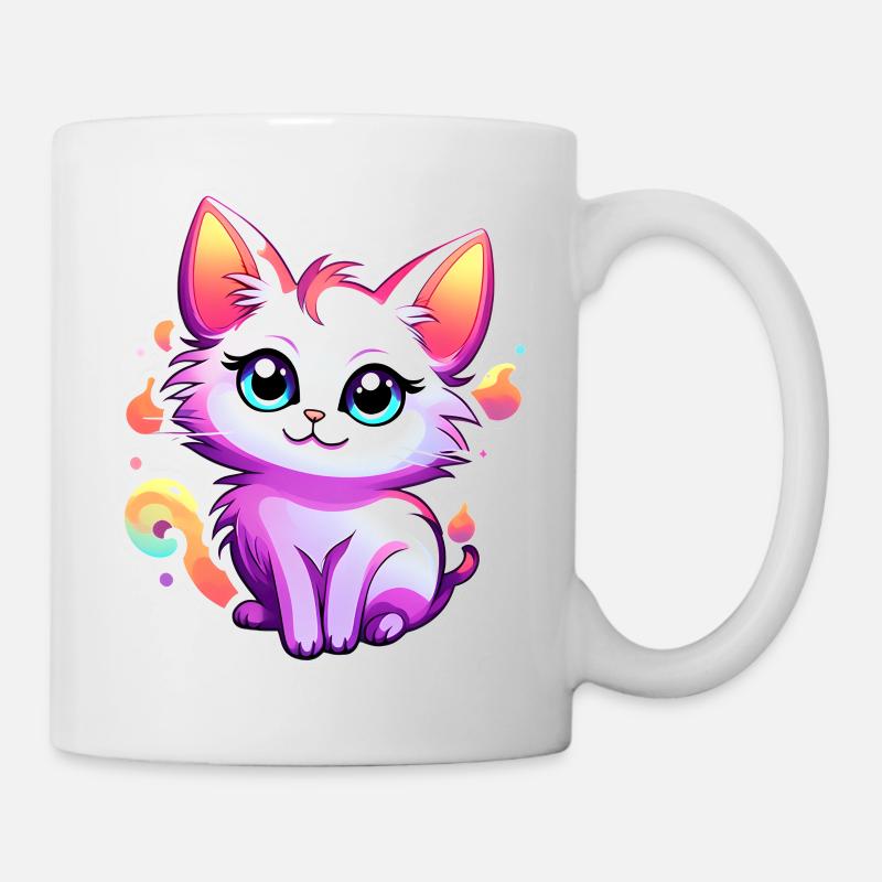 Süße Katze - Tasse - Weiß