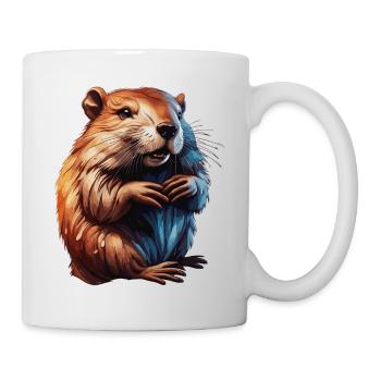 Beaver / Rodent / Animal / Builder / River - Mug - white - Right