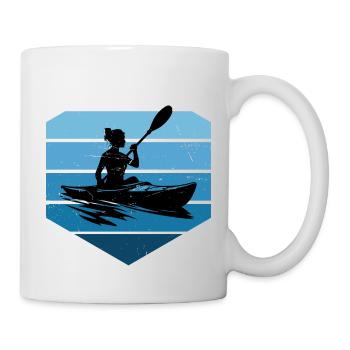 Kayak Kayak Kayak Femme Canoë Homme - Mug blanc - blanc - Droite