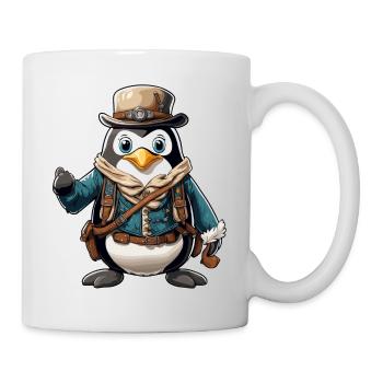 Lederhosen / Animal / Traditional costume / Tradition / Penguin - Mug - white - Right