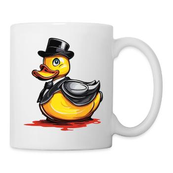 Gummiente / Badeente / Wasser / Badewanne - Tasse - Weiß - Rechts