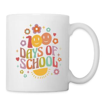 100 jours d’école - Mug blanc - blanc - Droite