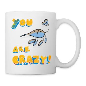 tu es fou - Mug blanc - blanc - Droite