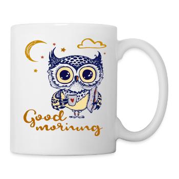 good morning, owl - Mug - white - Right