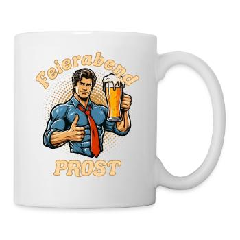 Cheers après le travail - Mug blanc - blanc - Droite