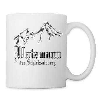 Watzmann Schicksalsberg - Tasse - Weiß - Rechts